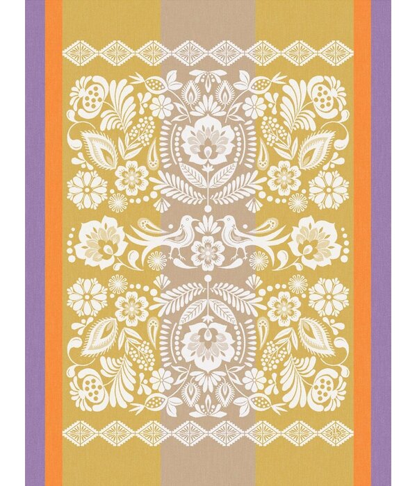 Le Jacquard Français theedoek Alegria yellow