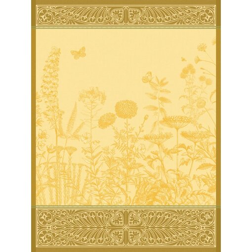 Le Jacquard Français theedoek Blooming yellow