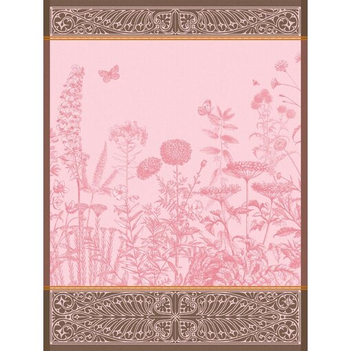 Le Jacquard Français theedoek Blooming pink