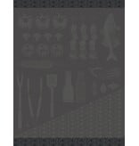 Le Jacquard Français theedoek Braise grey
