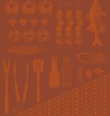 Le Jacquard Français theedoek Braise red