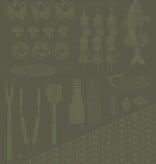 Le Jacquard Français theedoek Braise green