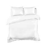 Bonnanotte witte dekbedovertrekset York, katoen satijn 300TC