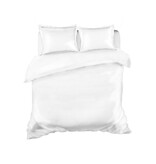 Bonnanotte witte dekbedovertrekset York, katoen satijn 300TC