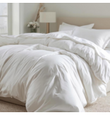 Bonnanotte witte dekbedovertrekset York, katoen satijn 300TC