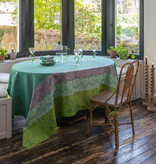 Le Jacquard Français Cottage green gecoate tafelloper 50x175 cm
