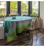 Le Jacquard Français Cottage green gecoate tafelloper 50x175 cm