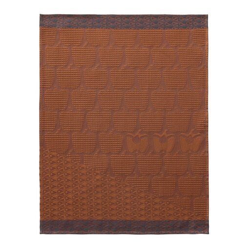 Le Jacquard Français wafel keukenhanddoek Braise red