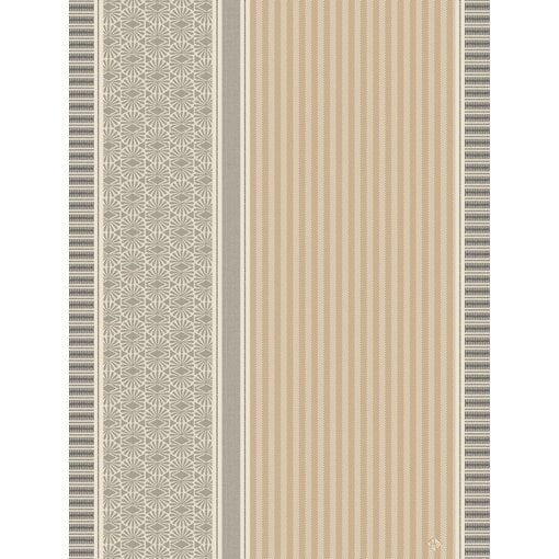Le Jacquard Français theedoek Dune Rayures beige