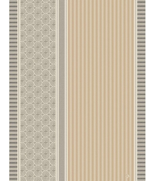 Le Jacquard Français theedoek Dune Rayures beige