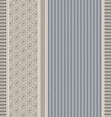 Le Jacquard Français theedoek Dune Rayures  blue
