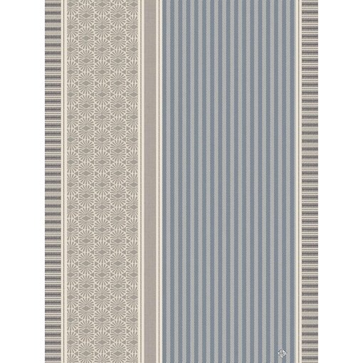 Le Jacquard Français theedoek Dune Rayures  blue