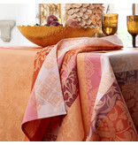 Le Jacquard Français gecoat oranje tafellinnen Mumbai orange
