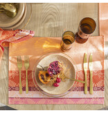 Le Jacquard Français gecoat oranje tafellinnen Mumbai orange