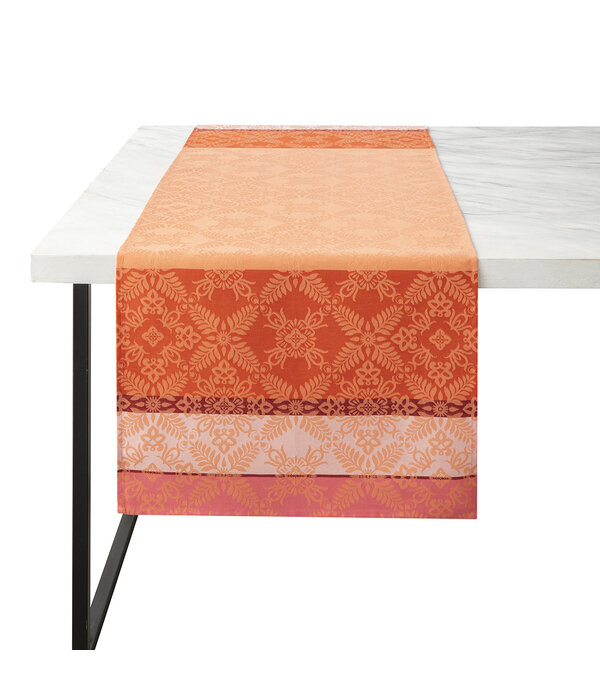 Le Jacquard Français gecoat oranje tafellinnen Mumbai orange