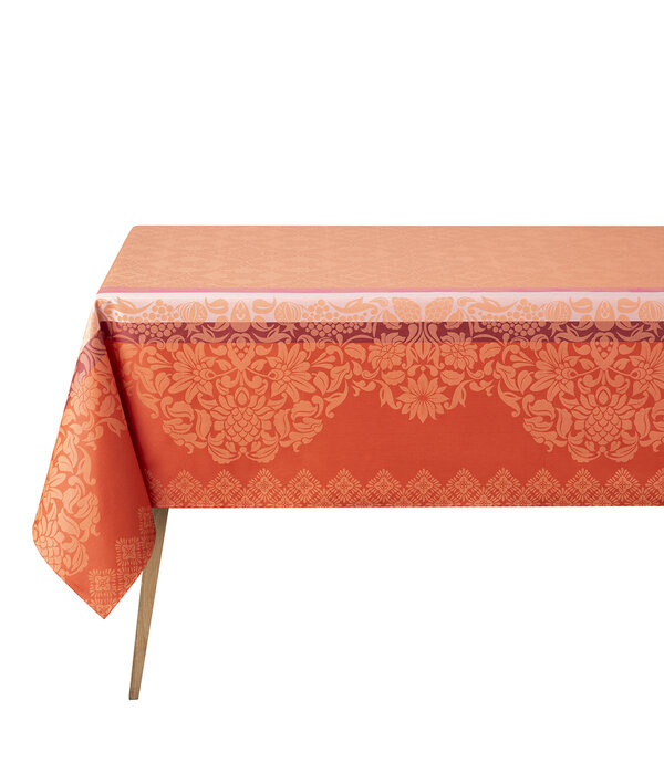 Le Jacquard Français gecoat oranje tafellinnen Mumbai orange