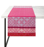 Le Jacquard Français Mumbai roze, gecoat tafellinnen pink