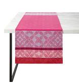 Le Jacquard Français Mumbai roze, gecoat tafellinnen pink