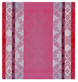 Le Jacquard Français Mumbai roze, gecoat tafellinnen pink