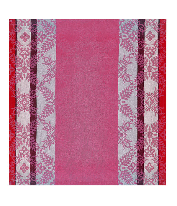 Le Jacquard Français Mumbai roze, gecoat tafellinnen pink