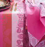 Le Jacquard Français Mumbai roze, gecoat tafellinnen pink
