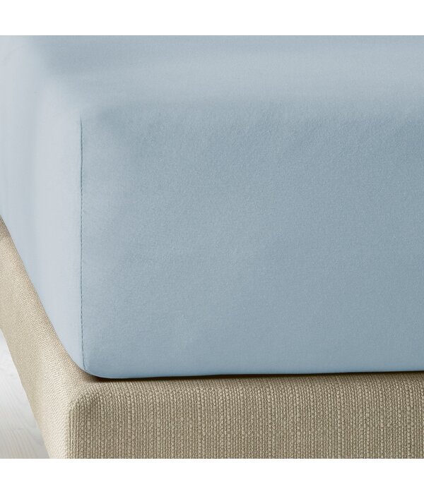 De Witte Lietaer Elena jersey hoeslaken,  stone blue