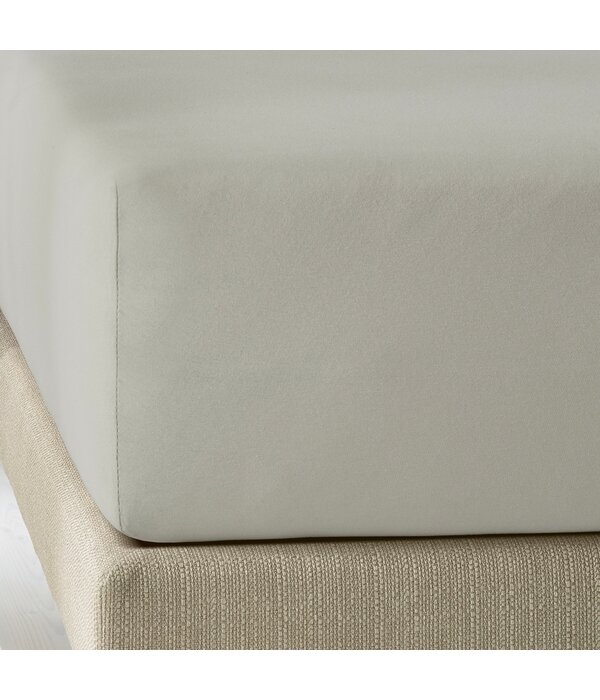 De Witte Lietaer Elena jersey hoeslaken, silver