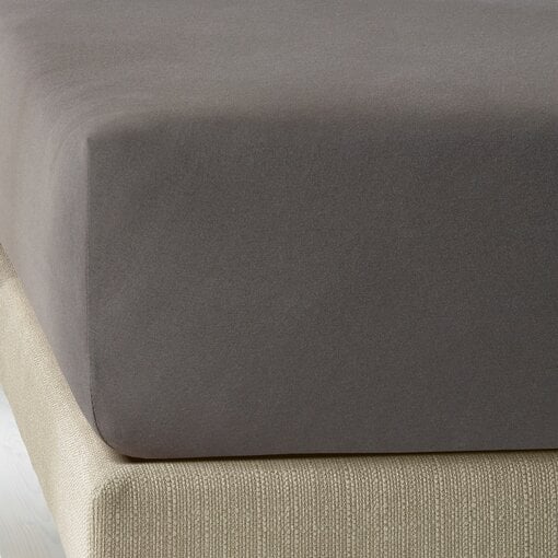 De Witte Lietaer grijs jersey hoeslaken Elena grey, vanaf