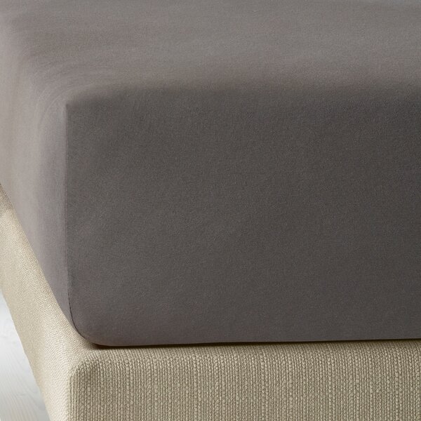 grijs jersey hoeslaken Elena grey, vanaf