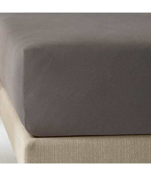 De Witte Lietaer Elena jersey hoeslaken, grey