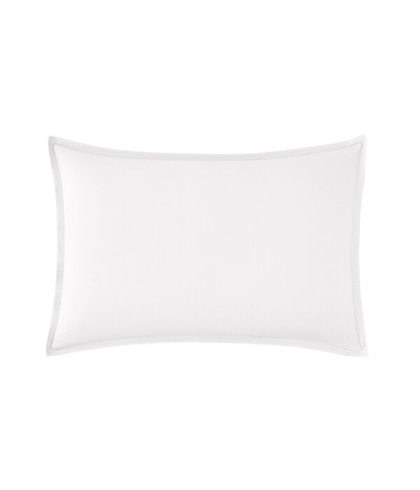 Essix witte kussensloop uni  (effen) gekamd katoen, percale,  blanc, 200TC