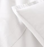 Essix witte kussensloop uni  (effen) gekamd katoen, percale,  blanc, 200TC