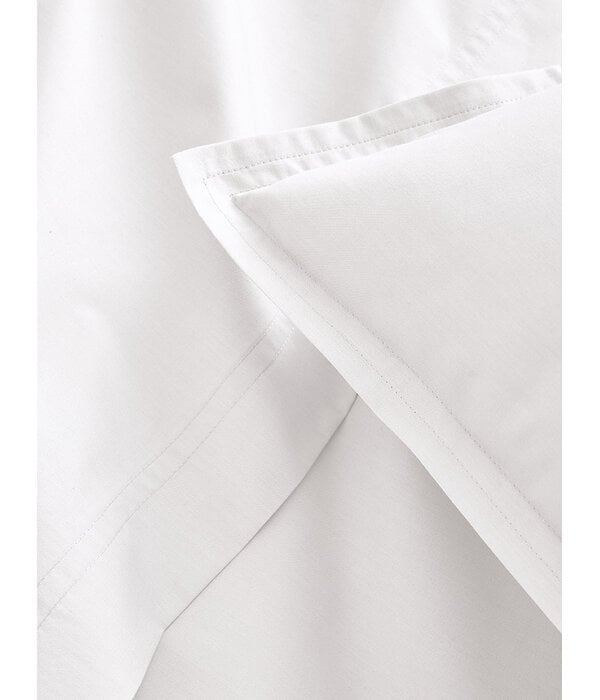 Essix witte kussensloop uni  (effen) gekamd katoen, percale,  blanc, 200TC