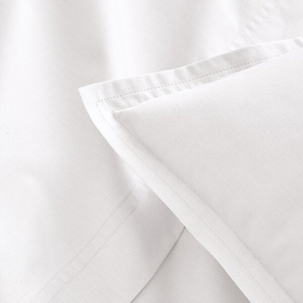 witte kussensloop uni  (effen) percale blanc, 200TC