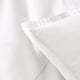 witte kussensloop uni  (effen) percale blanc, 200TC