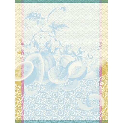 Le Jacquard Français theedoek Éclats Du Midi Fraîcheur blue