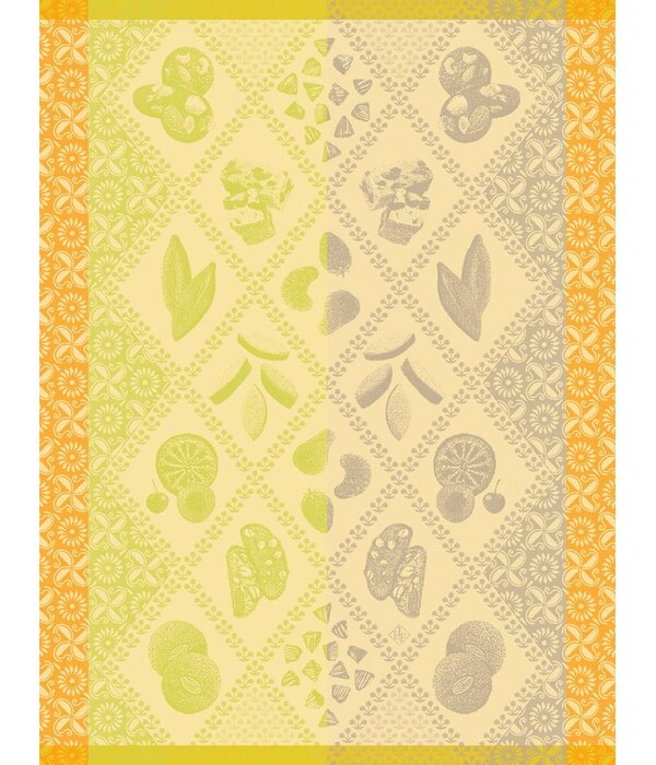 Le Jacquard Français theedoek Éclats Du Midi Douceur green