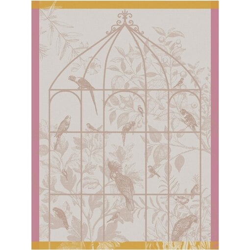 Le Jacquard Français theedoek Sonate pink