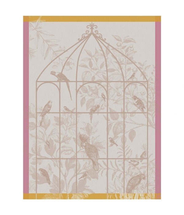 Le Jacquard Français theedoek Sonate pink