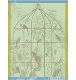 Le Jacquard Français theedoek Sonate green