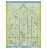 Le Jacquard Français theedoek Sonate green