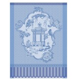 Le Jacquard Français theedoek Promenade Impériale blue