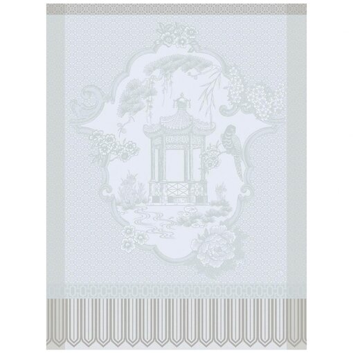 Le Jacquard Français theedoek Promenade Impériale grey