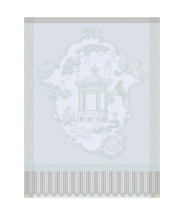 Le Jacquard Français theedoek Promenade Impériale grey