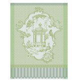 Le Jacquard Français theedoek Promenade Impériale green