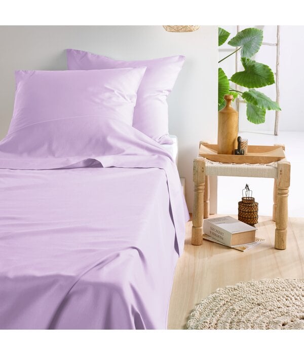 De Witte Lietaer lakenset Olivia lila 200 TC, vanaf
