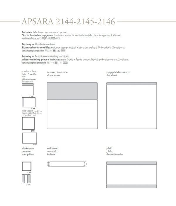 Mirabel Slabbinck Apsara 300TC katoen satijn 300TC