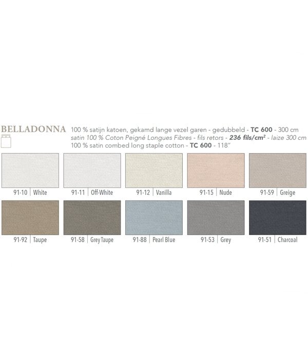 Mirabel Slabbinck Apsara 600TC, gekamd katoen satijn, Belladonna stof