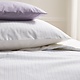 gestreepte dekbedovertrekset Lola sky blue lila 180TC, vanaf