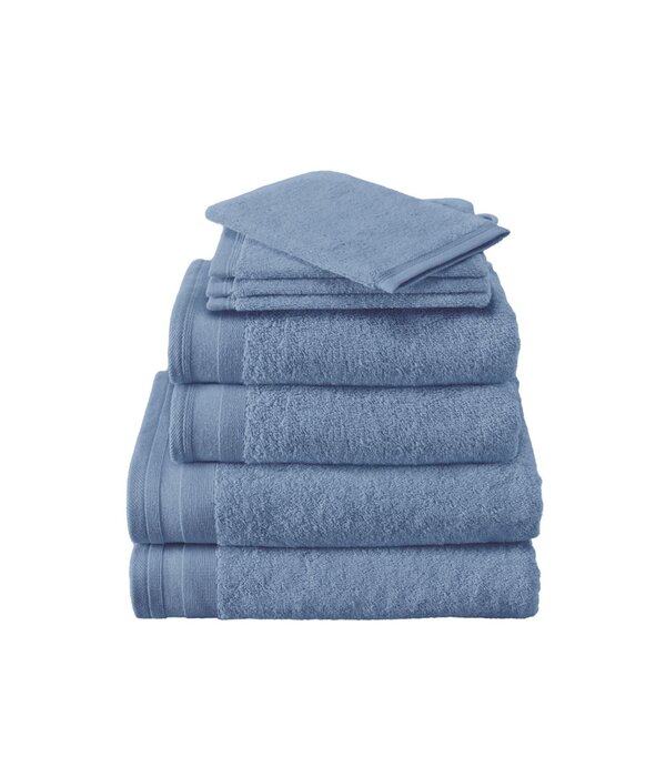De Witte Lietaer blauwe handdoekenlijn Excellence Santorini blue